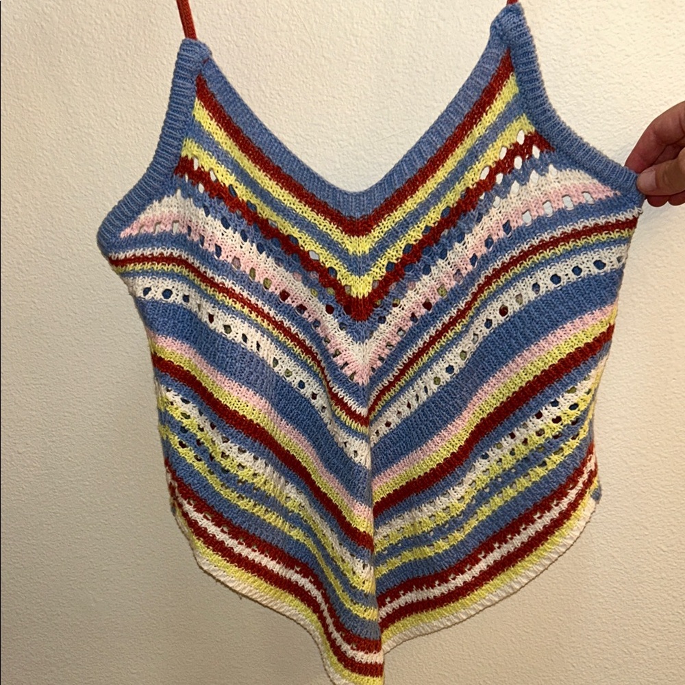 Multicolor Striped Knit Camisole